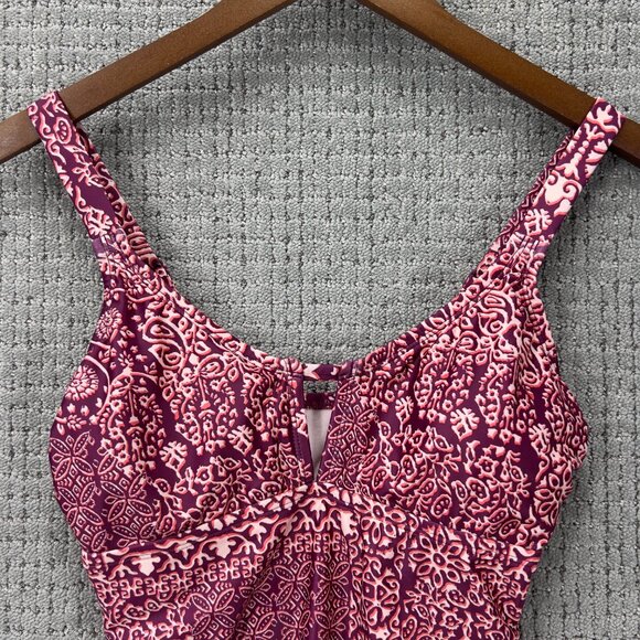 Kona Sol Keyhole One Piece Swimsuit Medium Seat Coverage Size S (4-6) - Picture 3 of 8